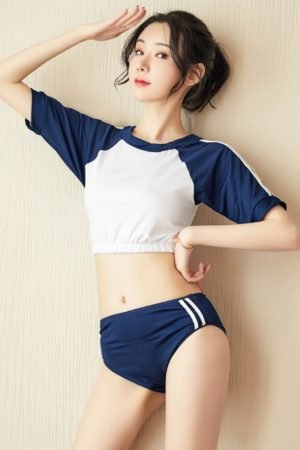 Sexy body pure desire day dead bank water student bathing suit 8613